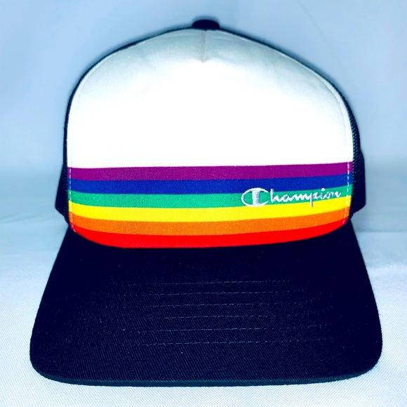 Champion Black Rainbow Trucker Hat 